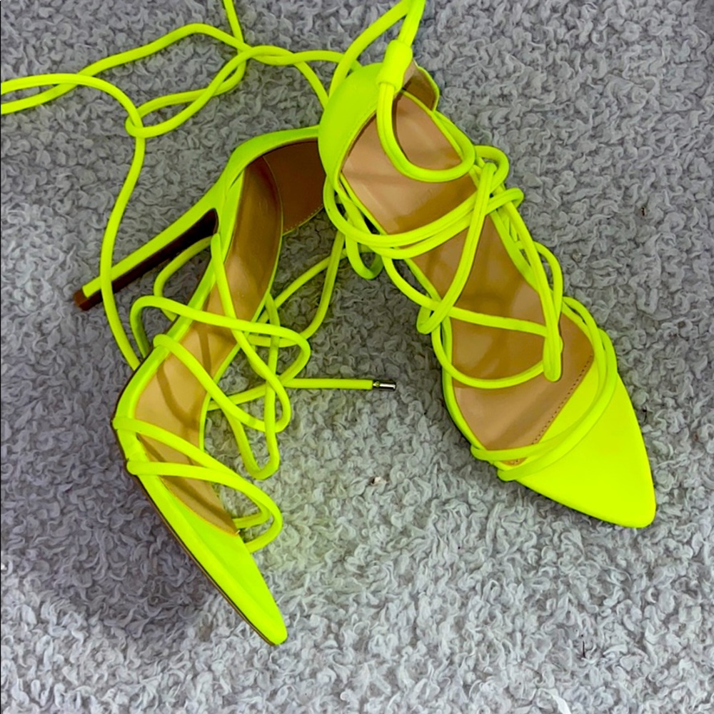 Neon Heels never worn